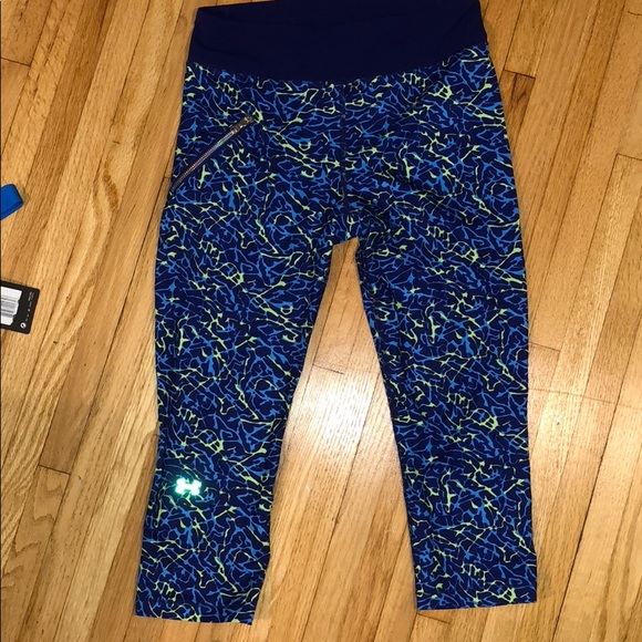 Under Armour Pants - Under armour cropped bright blue work out pants